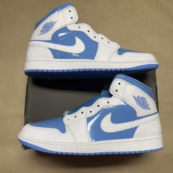 Nike Air Jordan 1 Mid Legend Blue Mens size 13 UNC NEW!