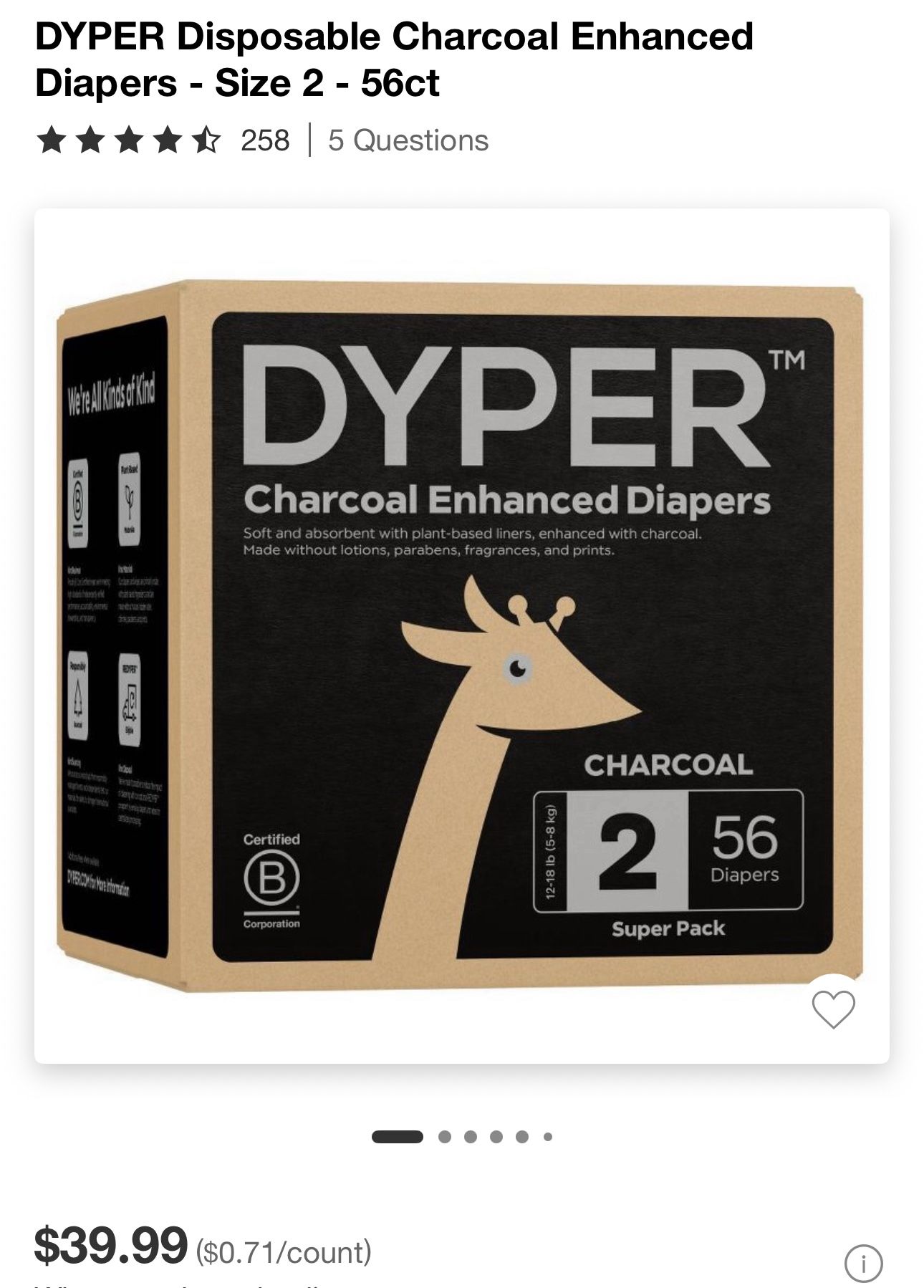 Dyper Diapers Size 2