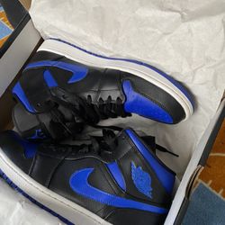 Jordan 1 Black N Blue Mid