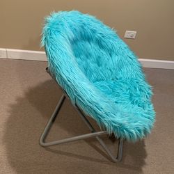 Round fluffy chair hot sale