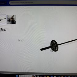 USED!! CAP BARBELL OLYMPIC WEIGHT SET , 110LBS 