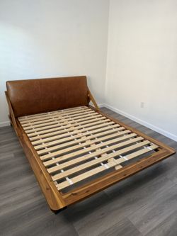 CB2 Queen Platform Bed - Solid Acacia