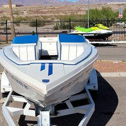 24ft Team Hawaiian open bow jet boat 1998