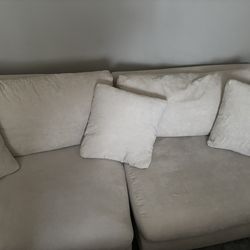 Aalto Boutique Beige Feathers Loveseat