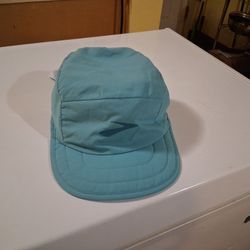 Unisex Brooks 5 Panel Running Hat Light Weight Elastic Packable Light Blue Brand New 
