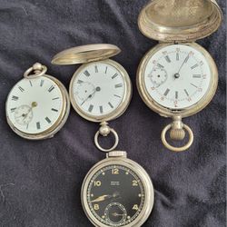 Antique Silver Pocket Watch Collection