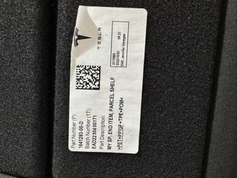 2023 Tesla Model Y Rear Trunk Luggage Cargo Tonneau Cover Black