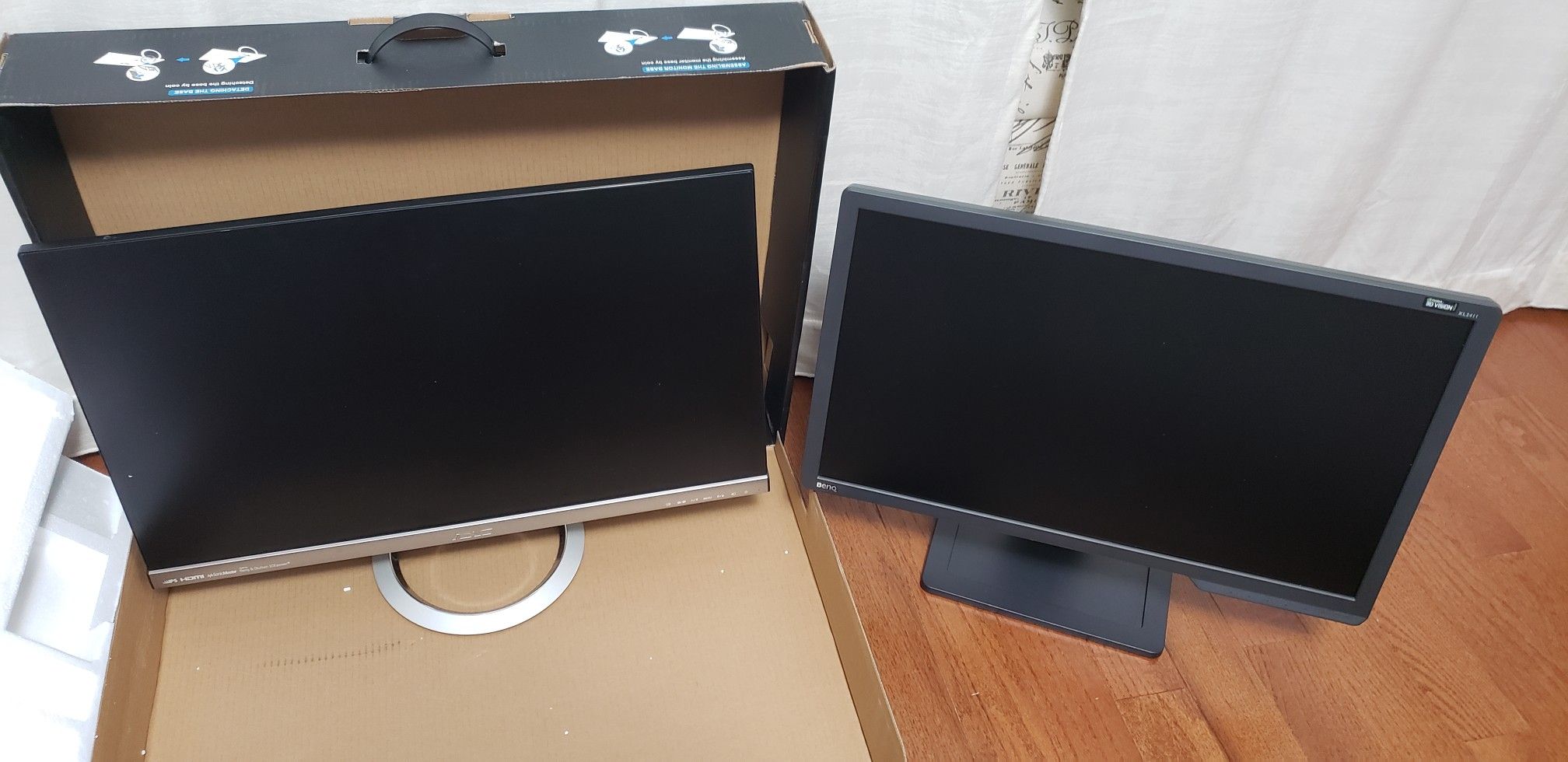 27" AUAS & 24" Benq monitors