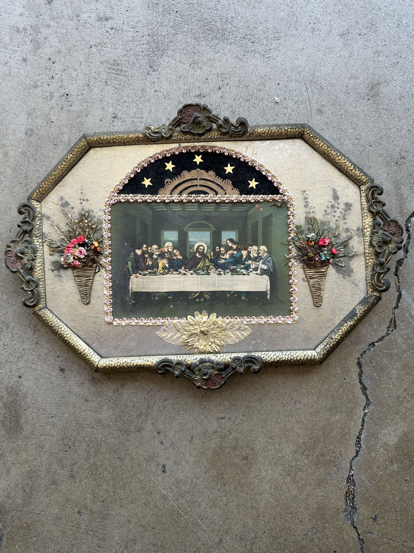 Antique 1880S THE LAST SUPPER Of Jesus Christ