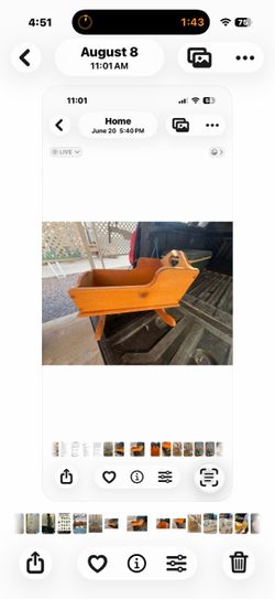 Cradle and child’s rocker