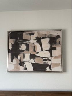 Large Modern Abstract Framed Wall Art