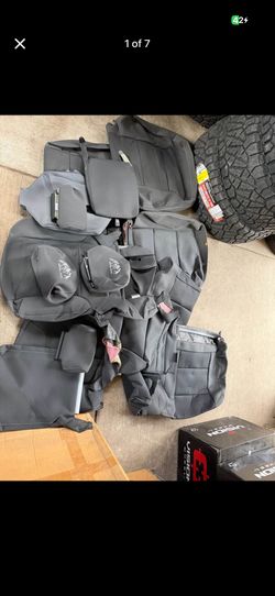 Full Set Seat Covers for Chevy Silverado/LT/GMC Sierra Crew 2016