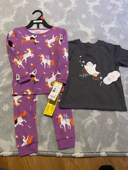 Toddler girls Halloween shirt and pajamas