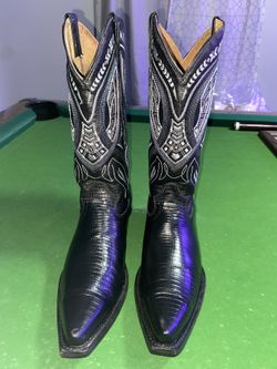 forastero original western black cowboy boots size 9.5