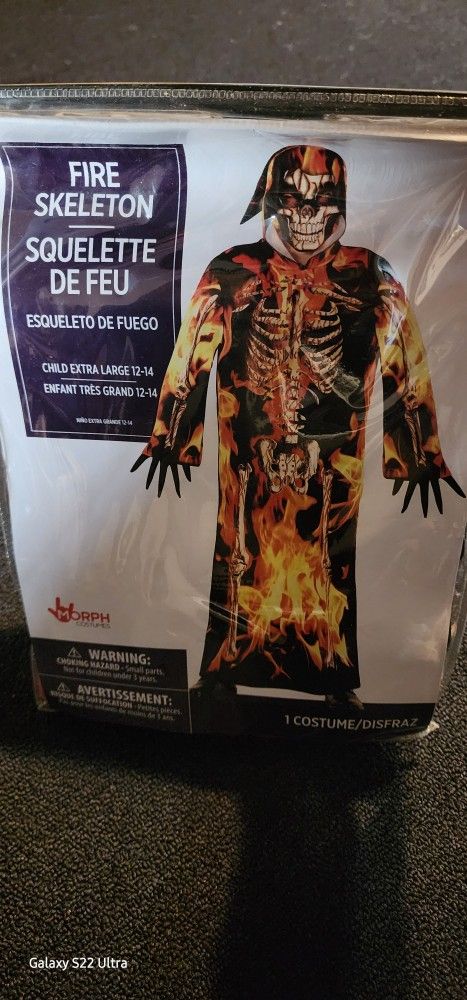 Fire Skelton Costume
