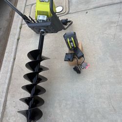 40V HP Brushless Cordless Earth Auger Powerhead with 8 in. Bit with 4.0 Ah Battery and Charger