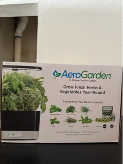 Aerogarden indoor herb growing