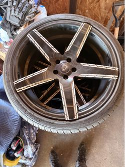 20in 5spoke rim and tire