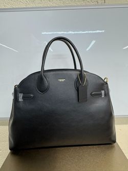 COACH NEW YORK LEATHER HANDBAG BLACK BRAND NEW