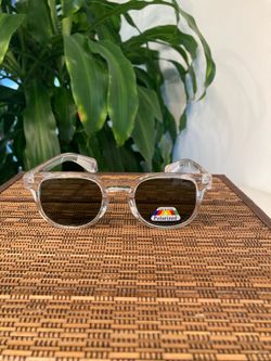 Acetate Frame Polarized Clear Sunglass