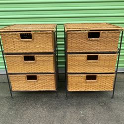 Wicker Drawers Chest