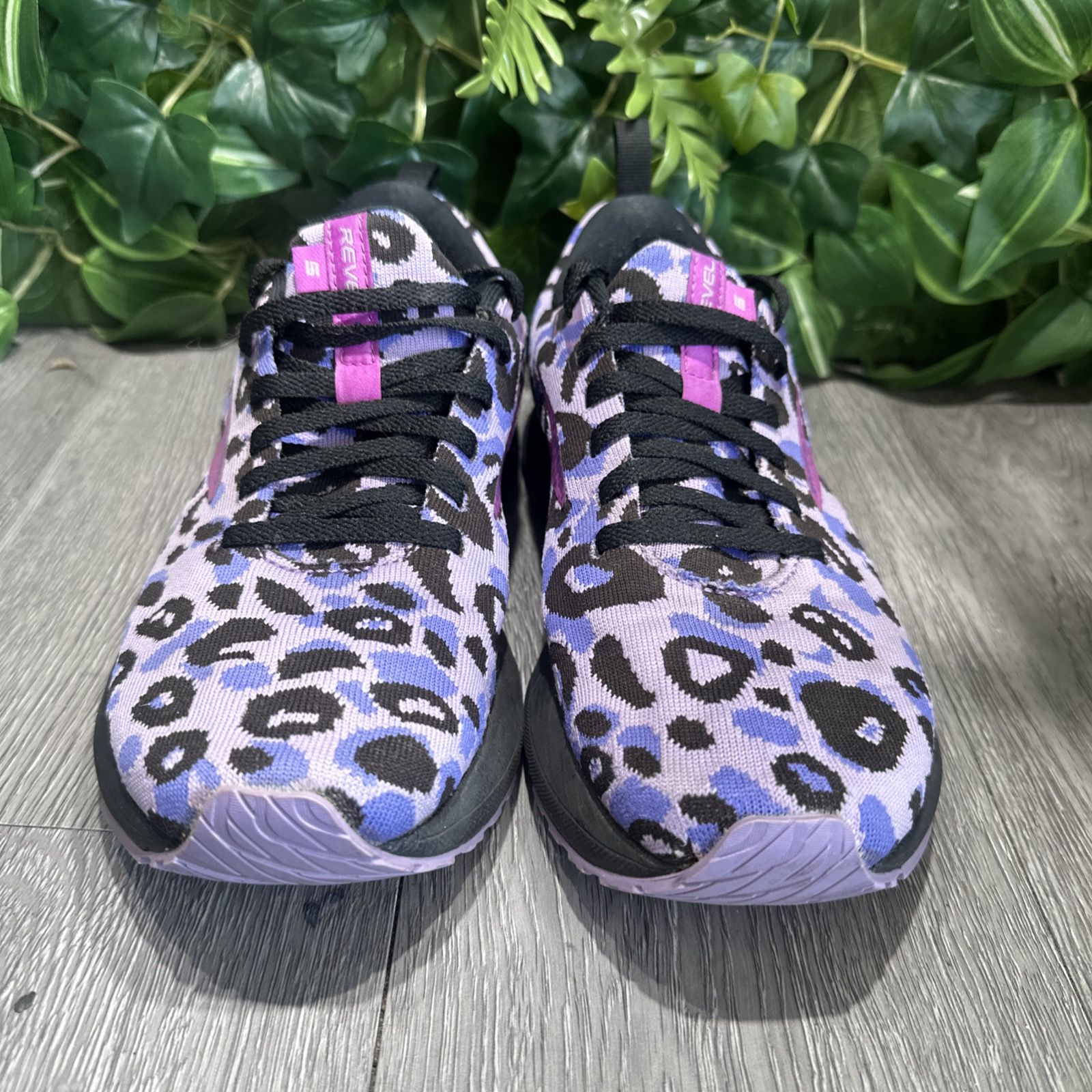 Purple Brooks Cheetah Print Shoes Brooks Revel Purple Pink Black
