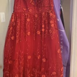 Red Formal Dress Size 20 