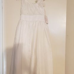 White  ankle length dress