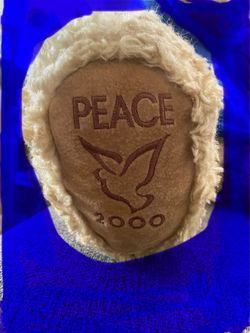 Vintage LARGE Gund Limited Edition Y2K Millennium Wish Peace Teddy Bear Plush