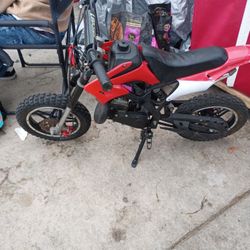 49cc Gas Powered 2 Stroke Mini Dirt Bike