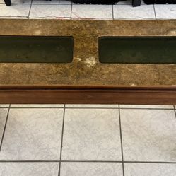Mid-century display console table or shadow-box sofa table