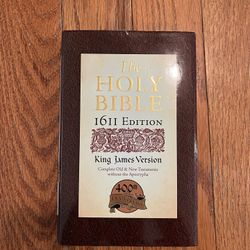Holy Bible King James Version KJV 1611 Edition No Apocrypha Hardcover Book