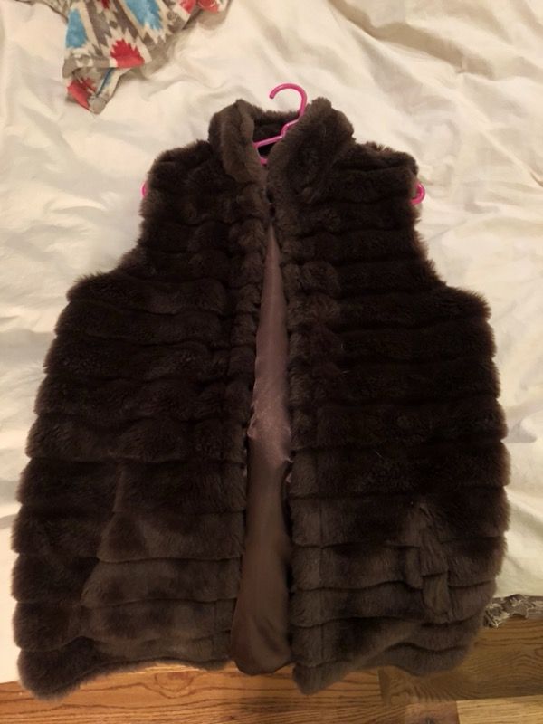 Faux fur vest