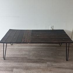 wooden coffee table 