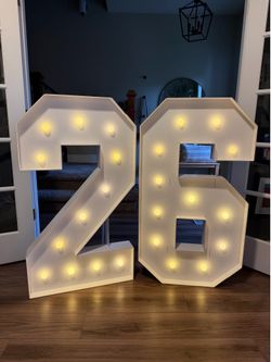 Graduation Lighted marque numbers