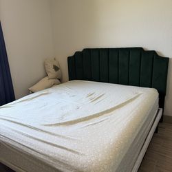 CA King Bed Frame and Pillow Top Mattress