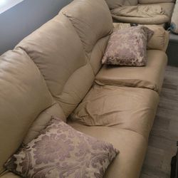 Leather Couch And Armchair Free Pickup