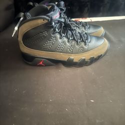 Jordan 9 olive GS 6y and 7y