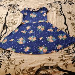 Arizona Jean Co. Flower And Star Dress 4/5T
