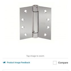 Spring Hinge: Full Mortise Mounting, Steel, Steel