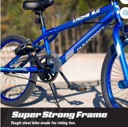 Dynacraft Krome Boys 20" BMX Bike, Ages 7-14, Blue