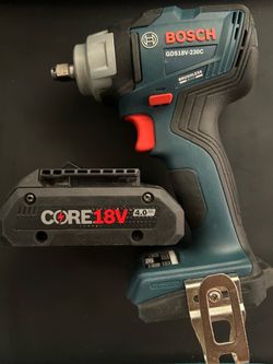 BOSCH 18V 3-SPEED 3/8” IMPACT WRENCH W/ FRICTION RING & 4.0 AH BATTERY