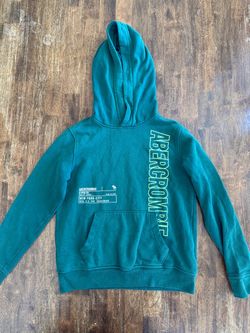 Abercrombie Kids Boys 2 Piece Hoodie Sweatpants Tracksuit Set Size 11/12 Green