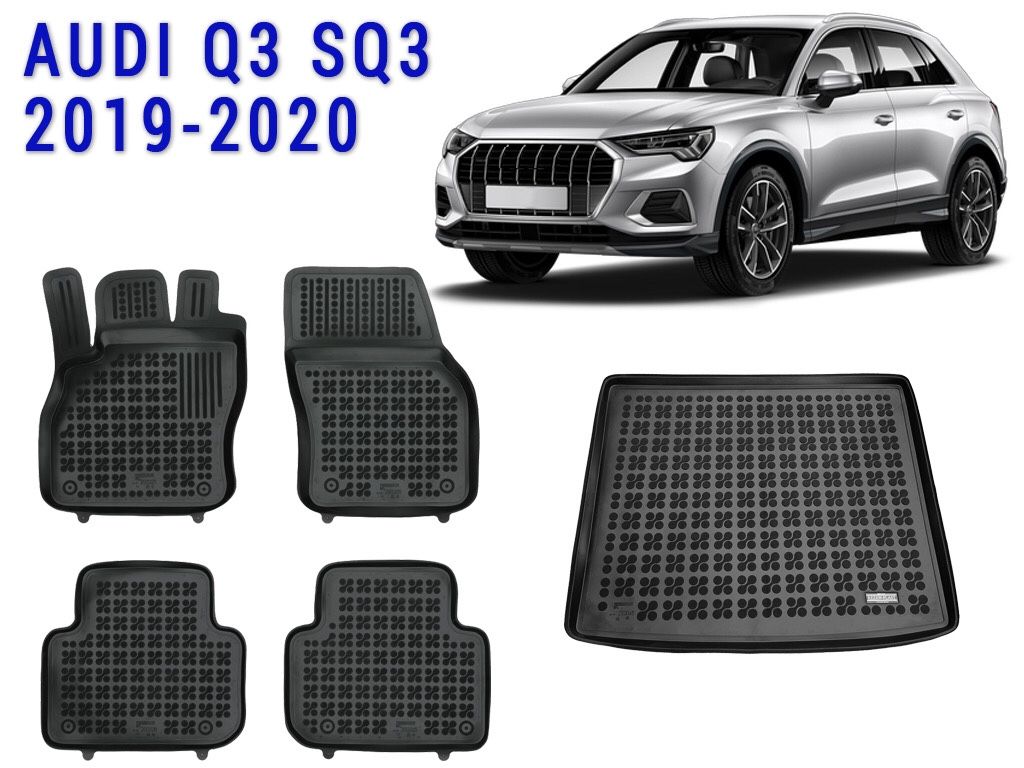 All weather floor mats trunk liner set for Audi Q3 SQ3 2019-2020 Custom Fit