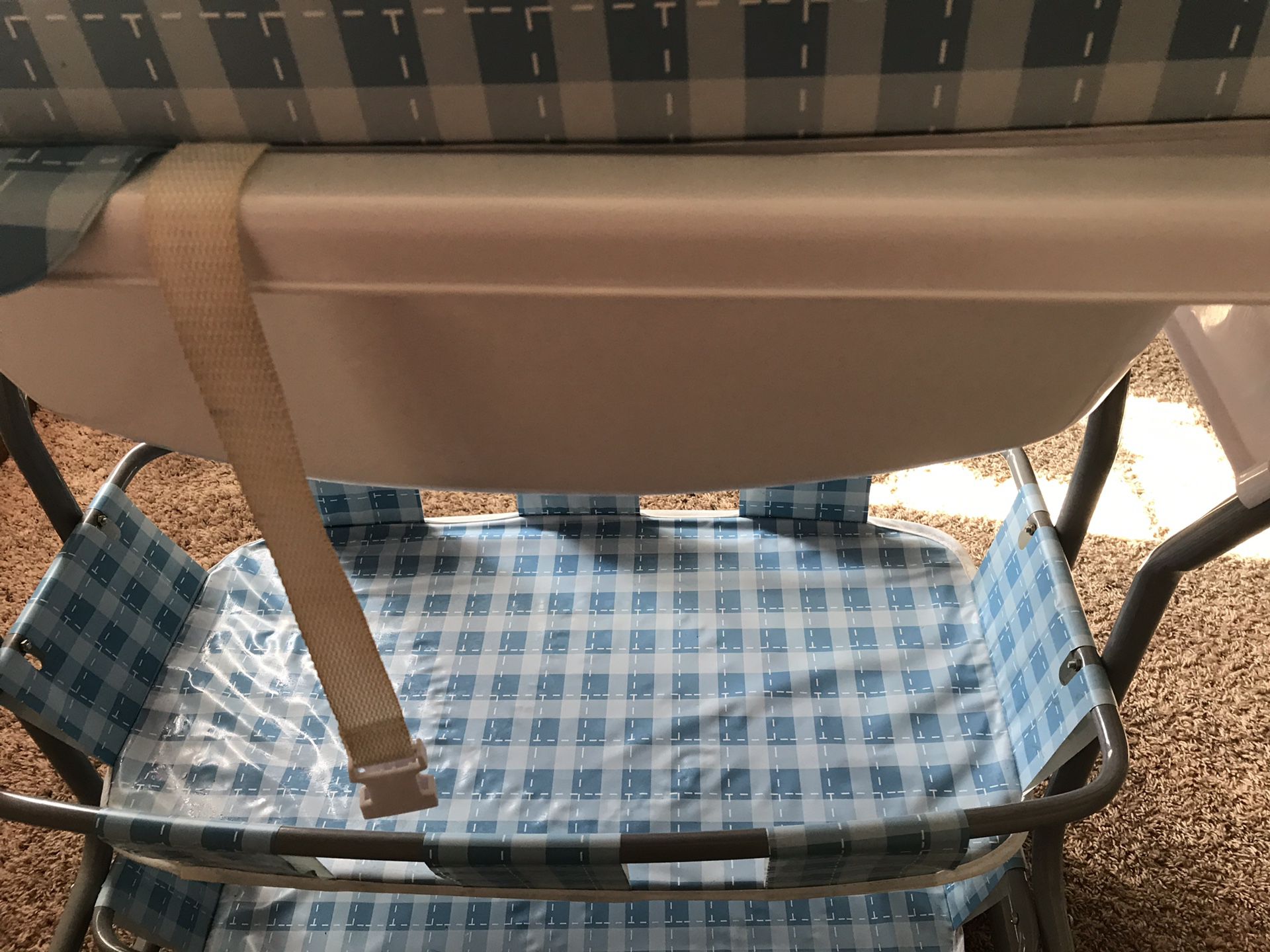 Baby bath and diaper changing table
