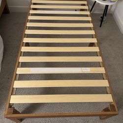 Mellow Naturalista Classic 12-Inch Solid Wood Platform Bed | Wooden Slats, No Box Spring Needed, Easy Assembly | Twin, Natural Pine