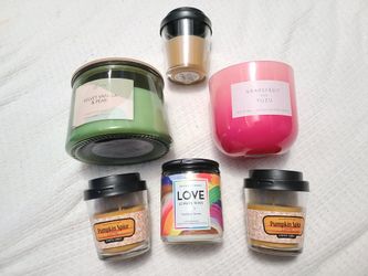 6 beautifully scented candles