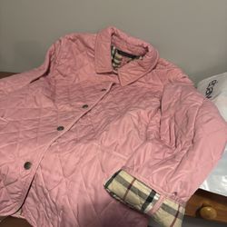 LOW PRICE MOVING- $894 + TAX RETAIL CLASSIC BURBERRY RARE PINK COAT