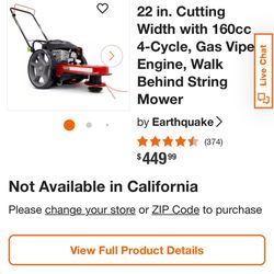 Walk Behind String Mower