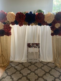 Flower backdrop